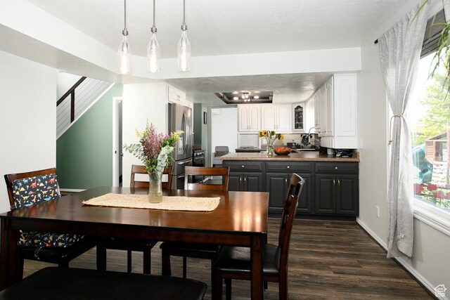 1062 Creek View Dr, Fruit Heights, UT 84037 - dining space featuring dark wood-type flooring