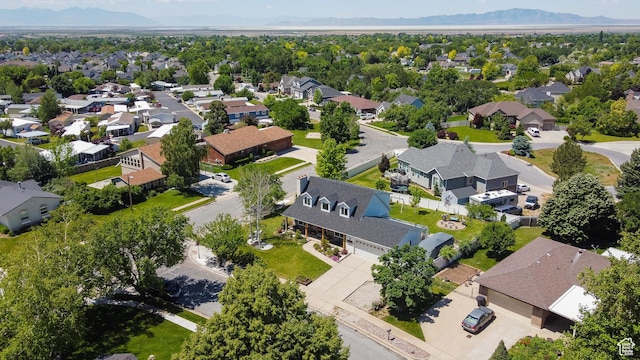 1062 Creek View Dr, Fruit Heights, UT 84037 - aerial perspective of suburban area featuring mountains