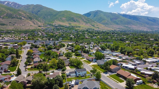 1062 Creek View Dr, Fruit Heights, UT 84037 - aerial view of residential area featuring a mountain backdrop