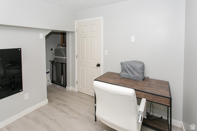 1062 Creek View Dr, Fruit Heights, UT 84037 - office area featuring light wood-style floors and baseboards