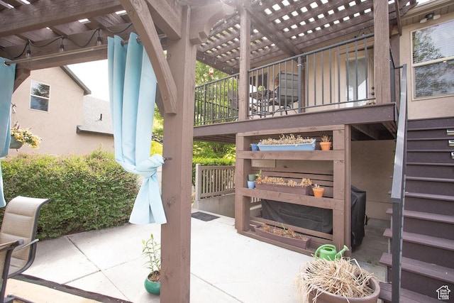 3234 N 550 W, Pleasant View, UT 84414 - view of patio / terrace with stairway