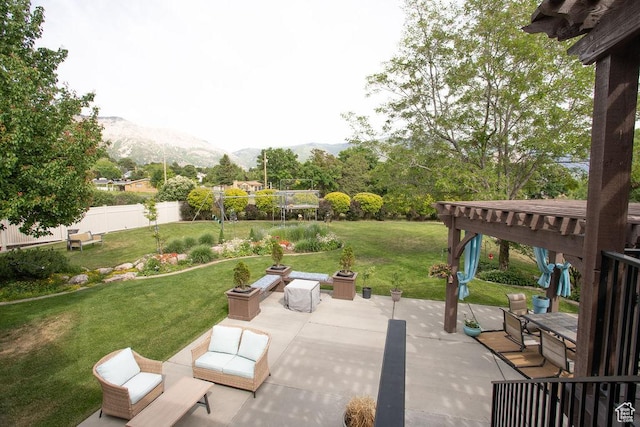 3234 N 550 W, Pleasant View, UT 84414 - view of patio / terrace featuring a mountain view