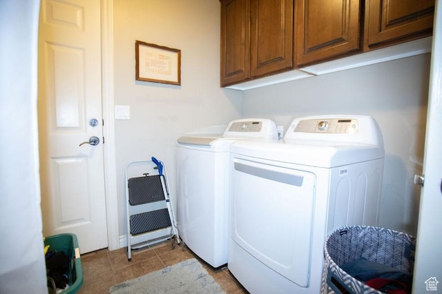 3234 N 550 W, Pleasant View, UT 84414 - laundry room with independent washer and dryer, cabinet space, and tile patterned flooring