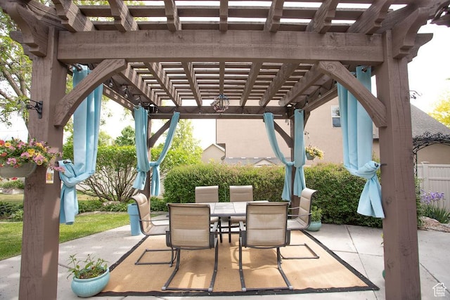 3234 N 550 W, Pleasant View, UT 84414 - view of patio / terrace with a pergola and outdoor dining area