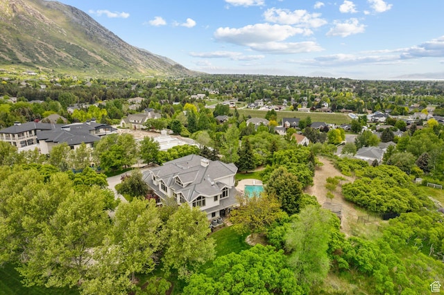 870 E Quail Hollow Cir, Alpine, UT 84004 - drone / aerial view of mountains and a tree filled landscape