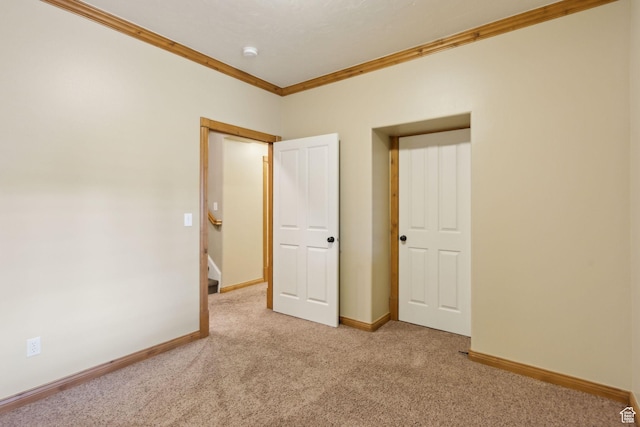 870 E Quail Hollow Cir, Alpine, UT 84004 - empty room with crown molding, light colored carpet, baseboards, and a smoke detector