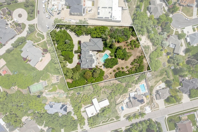 870 E Quail Hollow Cir, Alpine, UT 84004 - aerial view of property's location with nearby suburban area and property boundaries highlighted