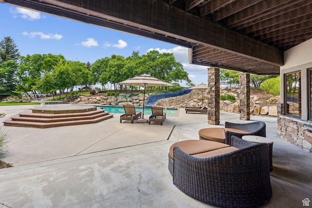 870 E Quail Hollow Cir, Alpine, UT 84004 - view of patio / terrace with an outdoor pool