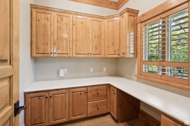 870 E Quail Hollow Cir, Alpine, UT 84004 - kitchen with healthy amount of natural light, light countertops, and crown molding