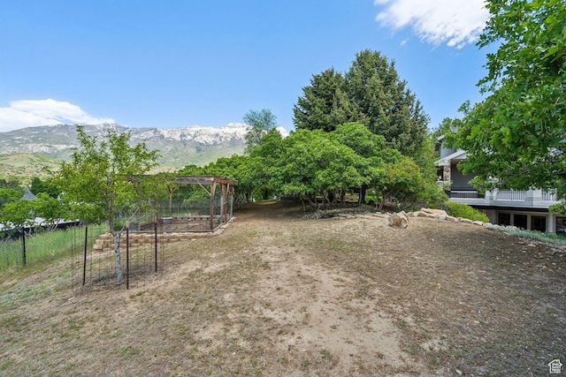 870 E Quail Hollow Cir, Alpine, UT 84004 - view of yard featuring a garden and a mountain view