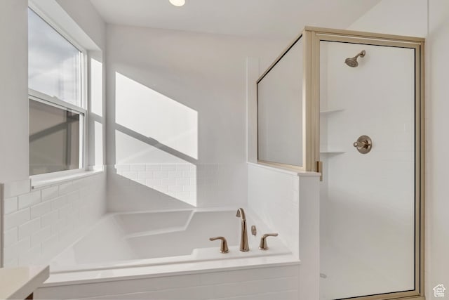 6737 S Glade Creek Dr W Unit 226, West Jordan, UT 84081 - full bathroom featuring a stall shower and a bath