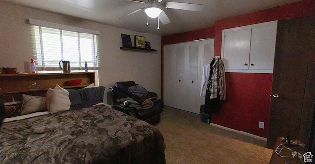 966 Mckinley Ave Unit B, Pocatello, ID 83201 - carpeted bedroom featuring a ceiling fan