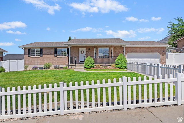 1215 Nathaniel Dr, Pleasant Grove, UT 84062 - ranch-style house featuring brick siding, a garage, and concrete driveway