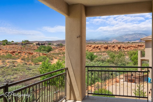533 N Creek Ridge Cir, Washington, UT 84780 - balcony with a mountain view
