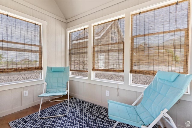 1097 E Highline Rd, Lake Point, UT 84074 - sunroom / solarium with lofted ceiling and a decorative wall