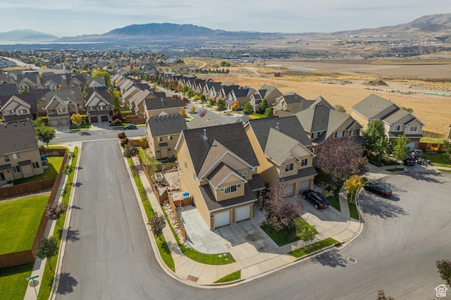 2869 W Chestnut St, Lehi, UT 84043 - aerial view of residential area featuring a mountain backdrop