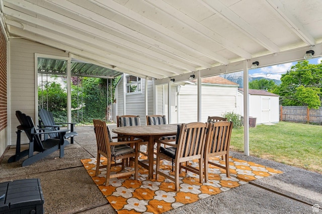 2578 E 2940 S, Salt Lake City, UT 84109 - view of patio with outdoor dining area and central AC