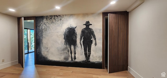 101 Crestview Cir, Park City, UT 84098 - detailed view of wood finished floors, baseboards, and recessed lighting
