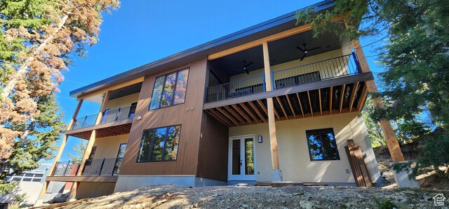 101 Crestview Cir, Park City, UT 84098 - rear view of property featuring a balcony