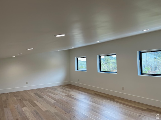 101 Crestview Cir, Park City, UT 84098 - unfurnished room featuring light wood-style flooring, baseboards, and recessed lighting