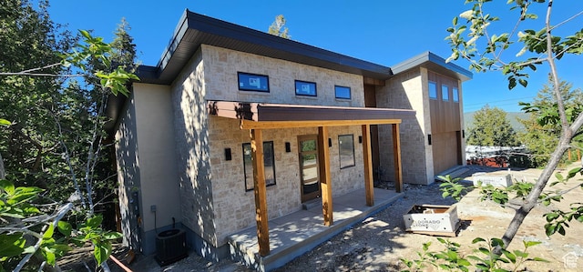 101 Crestview Cir, Park City, UT 84098 - back of house featuring central AC