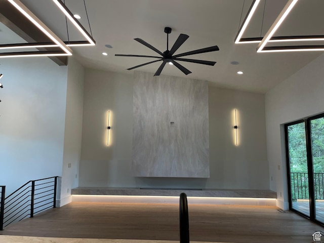 101 Crestview Cir, Park City, UT 84098 - corridor featuring recessed lighting, wood finished floors, and baseboards