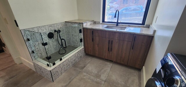 101 Crestview Cir, Park City, UT 84098 - bathroom featuring a sink, a bathtub, and a shower
