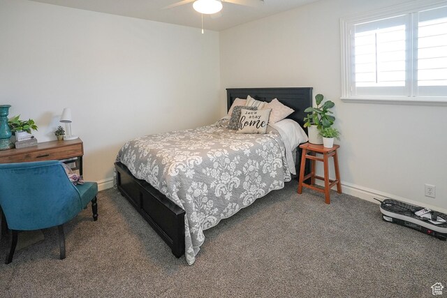 1901 S 1375 W, Syracuse, UT 84075 - bedroom with carpet, baseboards, and ceiling fan