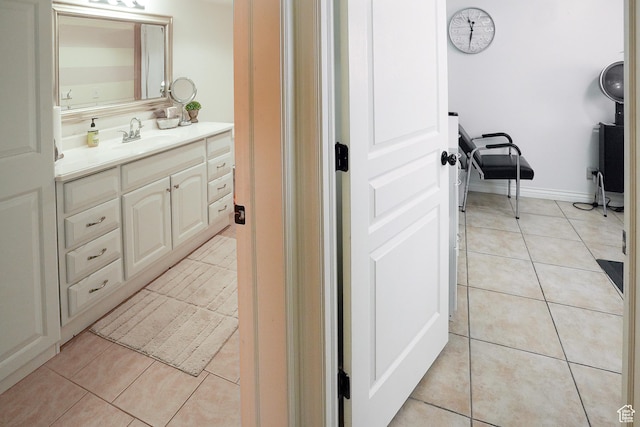 1901 S 1375 W, Syracuse, UT 84075 - bathroom with tile patterned floors and vanity