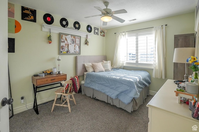 1901 S 1375 W, Syracuse, UT 84075 - bedroom featuring carpet flooring, a ceiling fan, and baseboards