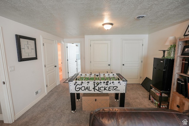 1901 S 1375 W, Syracuse, UT 84075 - game room featuring carpet floors, baseboards, and a textured ceiling