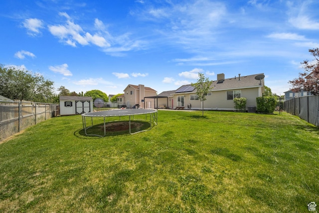 6262 W Contadora Dr S, West Valley City, UT 84128 - view of yard with a trampoline and central AC
