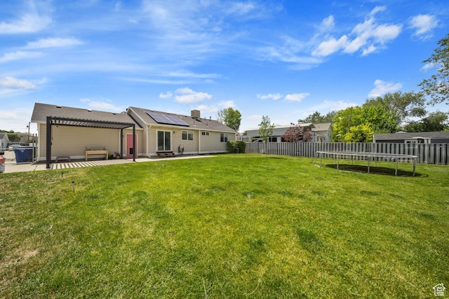 6262 W Contadora Dr S, West Valley City, UT 84128 - view of yard featuring a trampoline and a patio