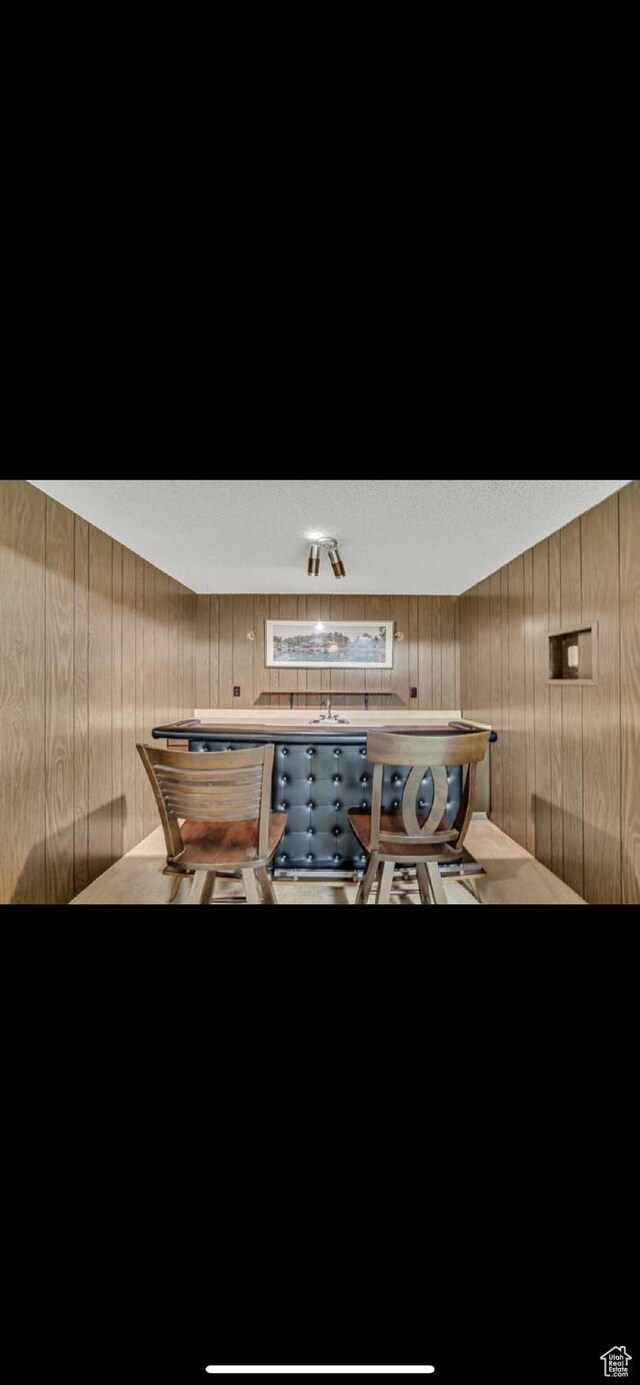 5540 S 850 E Unit 38, South Ogden, UT 84405 - interior space featuring wood walls, a sink, and a textured ceiling