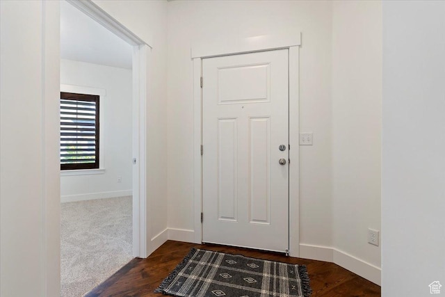 1918 W City Village Way Unit 140, Riverton, UT 84065 - entryway with baseboards and dark wood finished floors