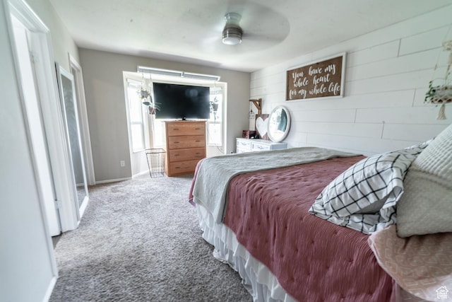 1542 N 2530 W, Clinton, UT 84015 - bedroom with carpet, baseboards, and a ceiling fan