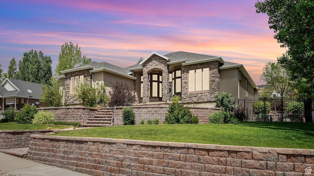 372 N Waterside Rd W, Heber City, UT 84032 - view of front of property with stucco siding and stone siding
