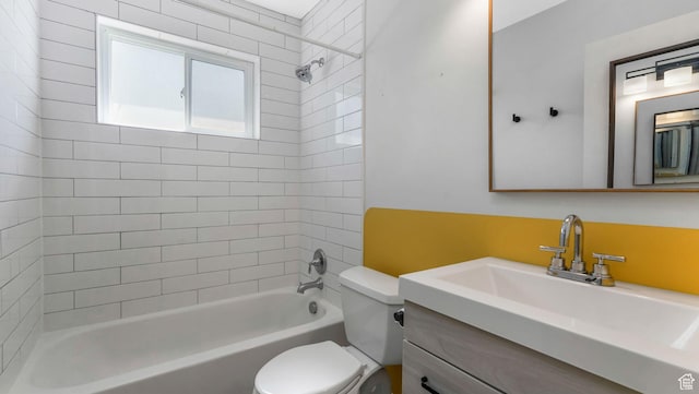 1276 W 1100 N, Salt Lake City, UT 84116 - bathroom featuring toilet, vanity, and shower / tub combination