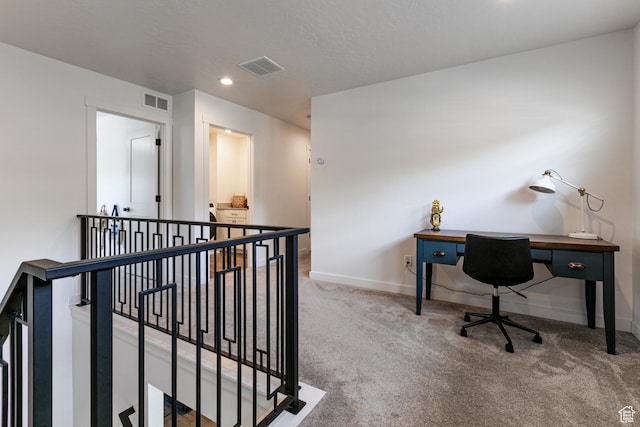 849 N Evelyn St W, Farmington, UT 84025 - carpeted office featuring baseboards and recessed lighting