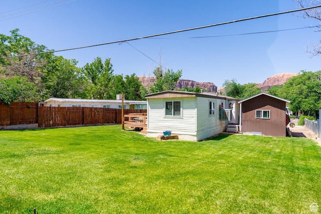 476 Cliffview Dr, Moab, UT 84532 - rear view of property with a mountain view
