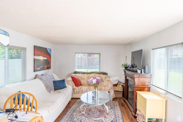 476 Cliffview Dr, Moab, UT 84532 - living room with wood finished floors and a fireplace