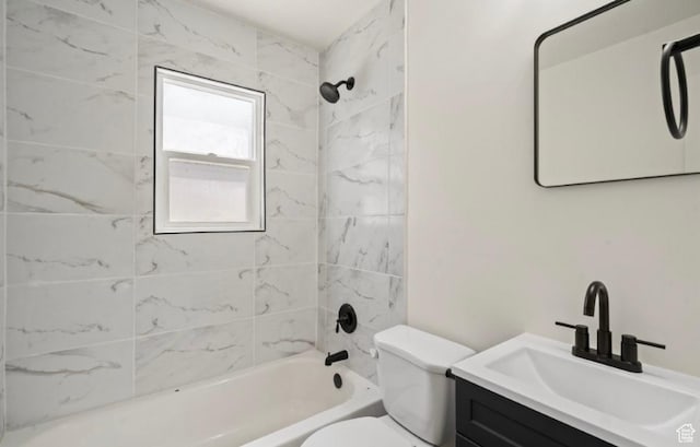133 Country Club Dr, South Ogden, UT 84405 - bathroom with toilet, shower / bath combination, and vanity