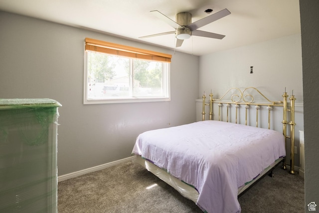 366 S 3240 W, Vernal, UT 84078 - bedroom with carpet flooring, ceiling fan, and baseboards