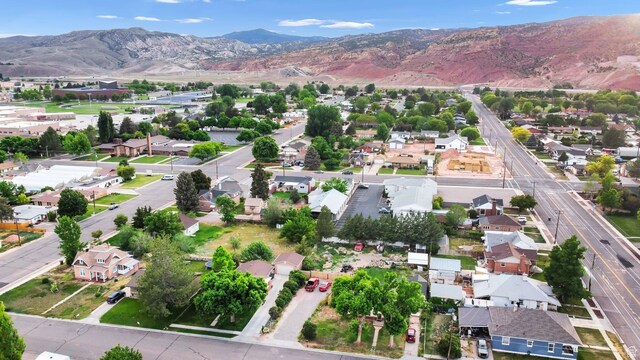 345 W 300 N, Richfield, UT 84701 - aerial view of property's location with nearby suburban area and a mountainous background