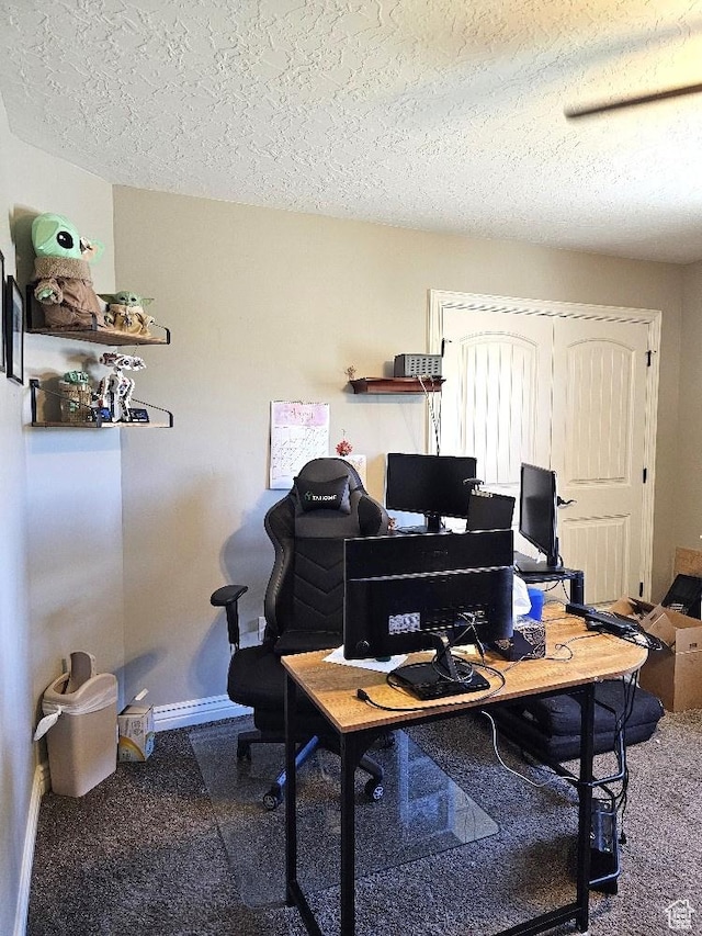 3788 S 410 W, Vernal, UT 84078 - home office with baseboards and a textured ceiling