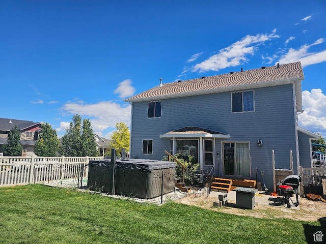 3788 S 410 W, Vernal, UT 84078 - rear view of property with a hot tub