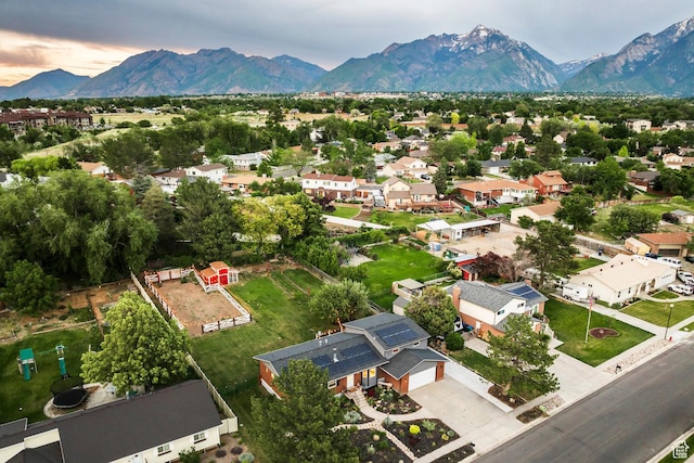 10297 S Weeping Willow Dr E, Sandy, UT 84070 - aerial perspective of suburban area featuring a mountain backdrop