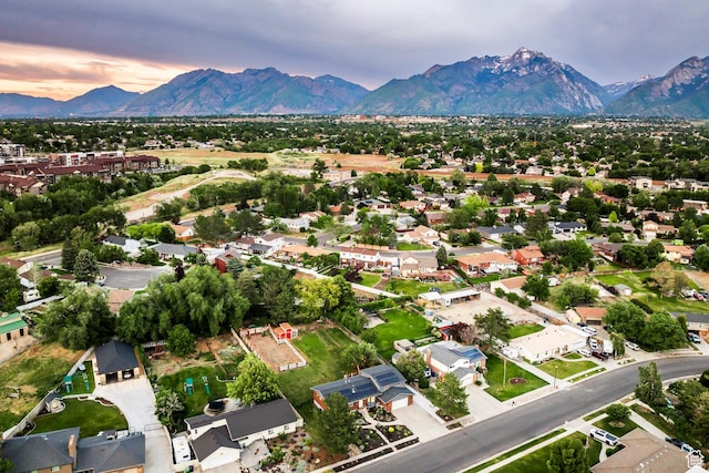 10297 S Weeping Willow Dr E, Sandy, UT 84070 - aerial view of residential area featuring mountains