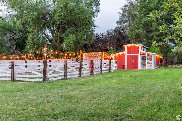 10297 S Weeping Willow Dr E, Sandy, UT 84070 - view of yard with an outdoor structure