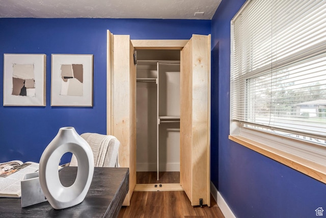 10297 S Weeping Willow Dr E, Sandy, UT 84070 - bedroom with multiple windows, wood finished floors, baseboards, and a closet